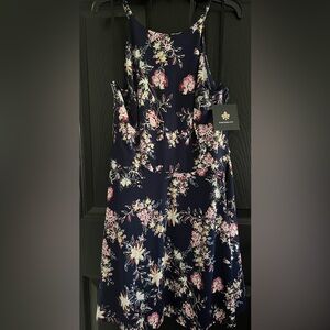 Fortune+Ivy Navy Liv Knit Dress